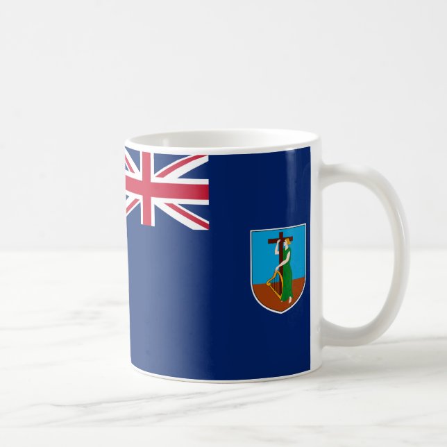 Mug Drapeau Montserrat - Musique en céramique (Droite)