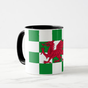Mug Drapeau mystique de dragon celtique rouge du Pays