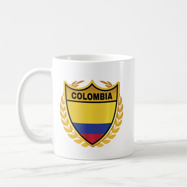 Mug Drapeau national Badge de la crête d'or (Gauche)