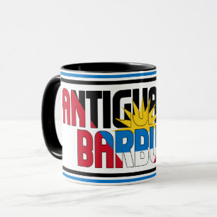 Mug Drapeau national d'Antigua et Barbuda Café patriot