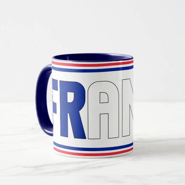Mug Drapeau national de France Café patriotique (Devant gauche)