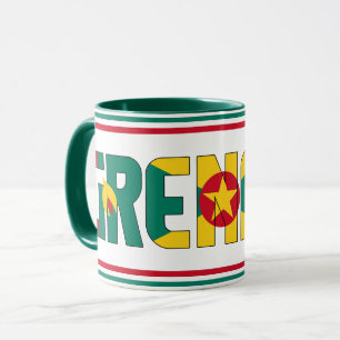 Mug Drapeau national de Grenade Café patriotique