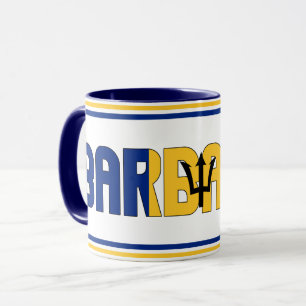 Mug Drapeau national de la Barbade Café patriotique