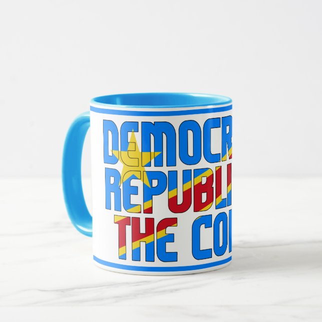 Mug Drapeau national de la République démocratique du  (Devant gauche)