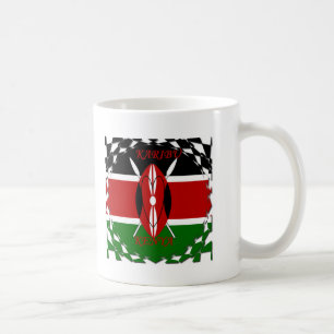 Mug Drapeau national de la République du Kenya Noir ro