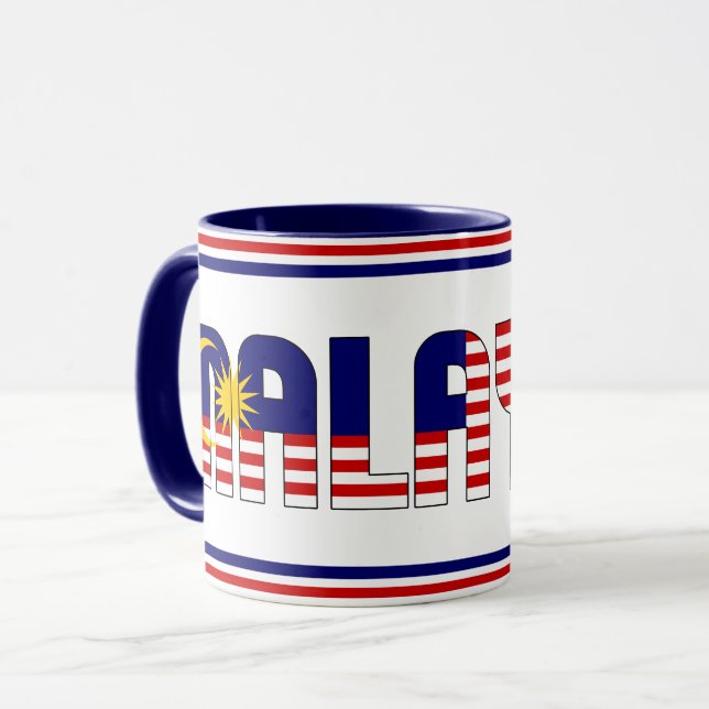 Mug Drapeau national de Malaisie Café patriotique (Devant gauche)