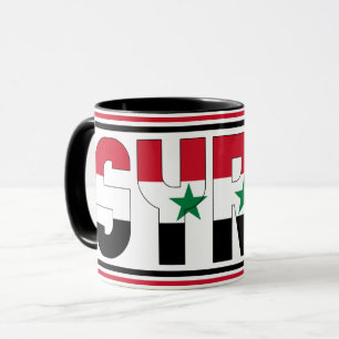 Mug Drapeau national de Syrie Café patriotique