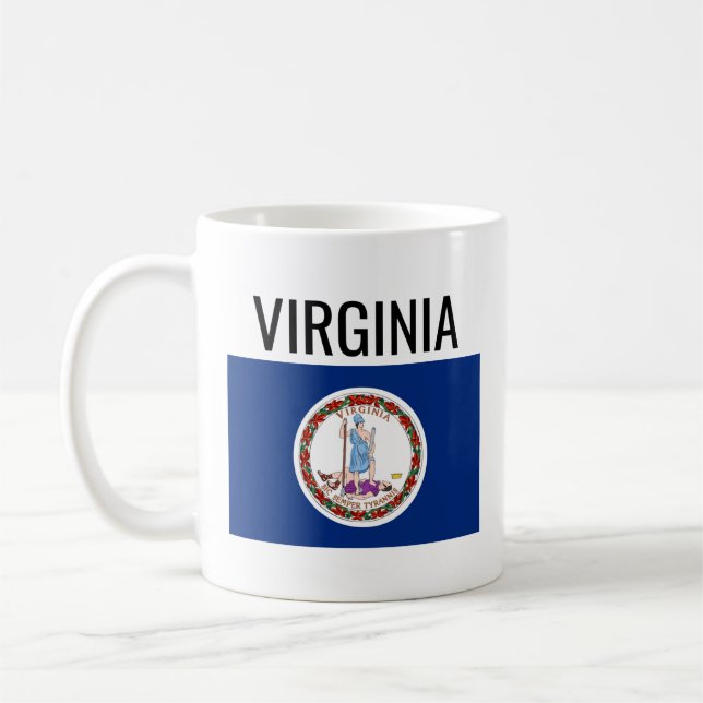 Mug Drapeau national de Virginie // États-Unis (Gauche)