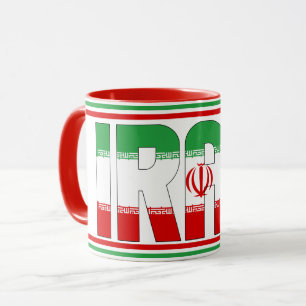 Mug Drapeau national d'Iran Café patriotique