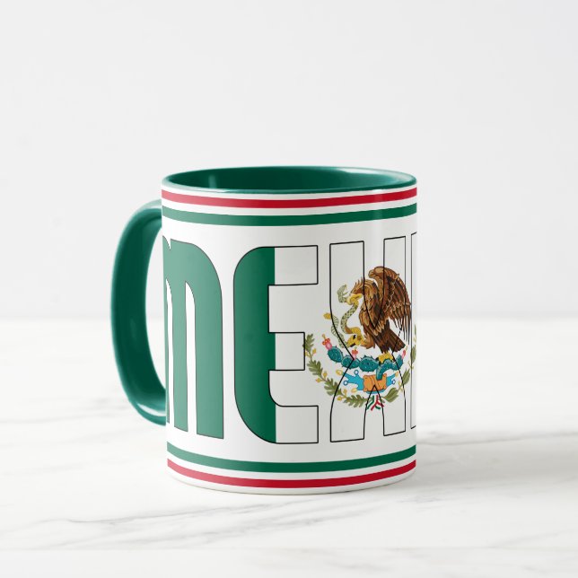Mug Drapeau national du Mexique Café patriotique (Devant gauche)