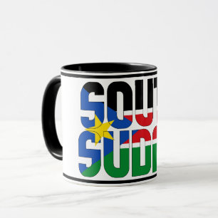 Mug Drapeau national du Soudan du Sud Café patriotique