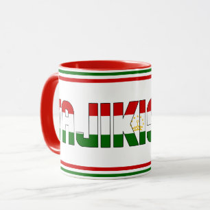 Mug Drapeau national du Tadjikistan Café patriotique
