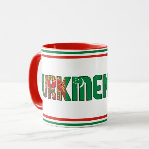 Mug Drapeau national du Turkménistan Café patriotique
