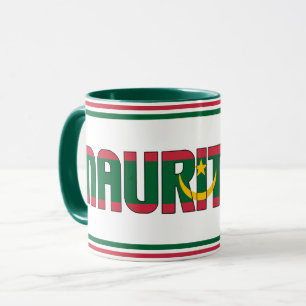 Mug Drapeau national Iles Maurice Café patriotique