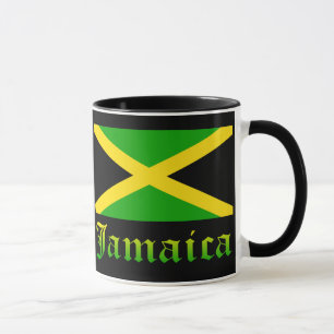 Mug Drapeau, noir, vert et jaune de la Jamaïque