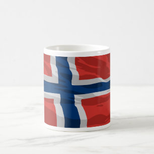 Mug Drapeau Norvège Rouge Et Bleu