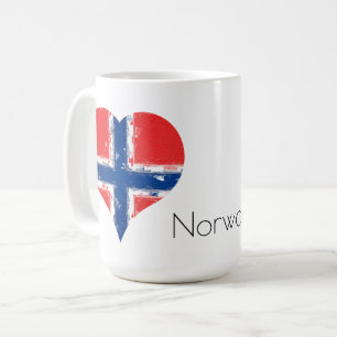 Mug Drapeau norvégien I Heart Norway