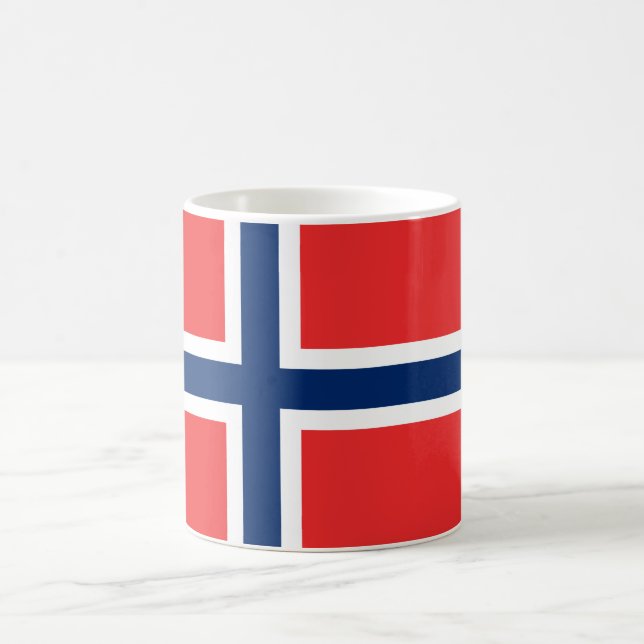 Mug Drapeau norvégien (Norvège) (Centre)