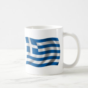 Mug Drapeau onduleux de la Grèce