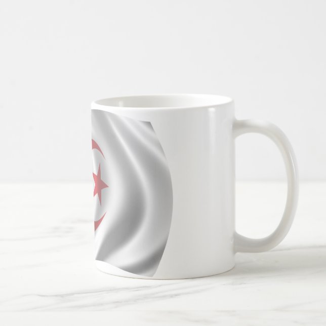 Mug Drapeau onduleux de l'Algérie (Droite)