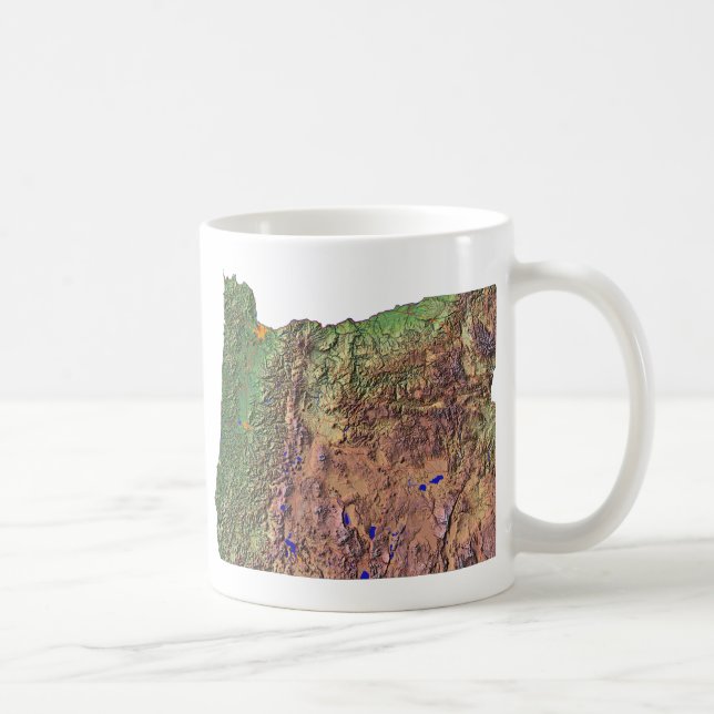 Mug Drapeau Oregonien + Musique de carte (Droite)