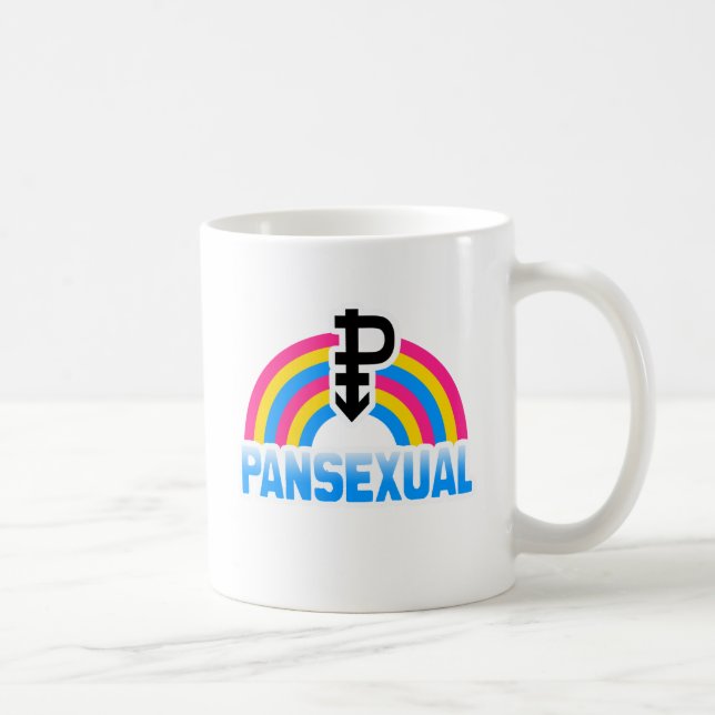 MUG DRAPEAU PANSEXUAL D'ARC-EN-CIEL (Droite)