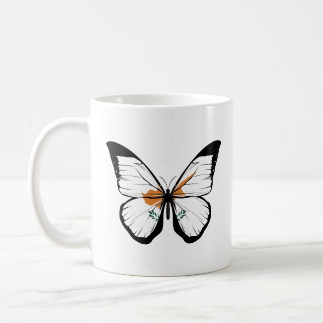 Mug Drapeau papillon de Chypre (Gauche)