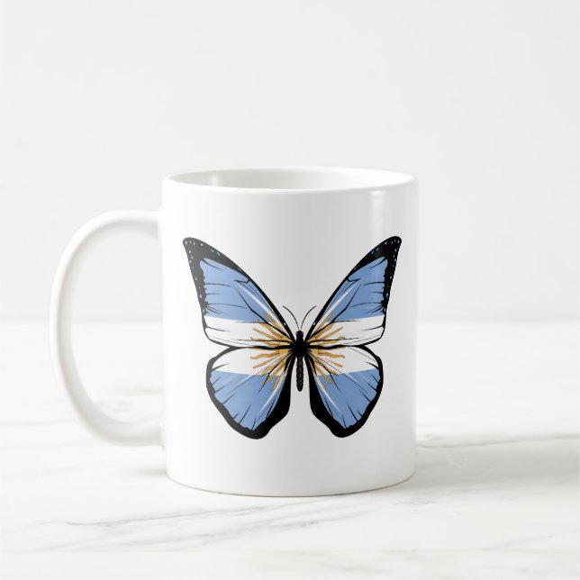Mug Drapeau papillon de l'Argentine (Gauche)