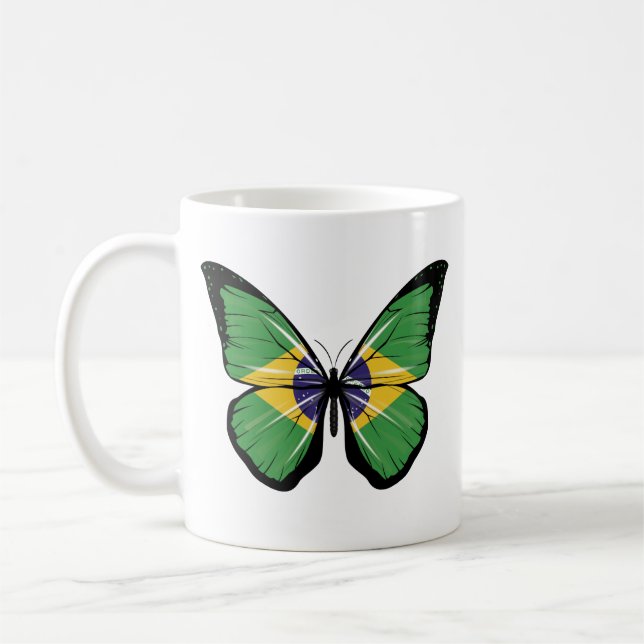 Mug Drapeau papillon du Brésil (Gauche)