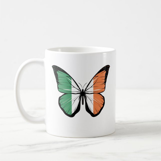 Mug Drapeau papillon irlandais (Gauche)