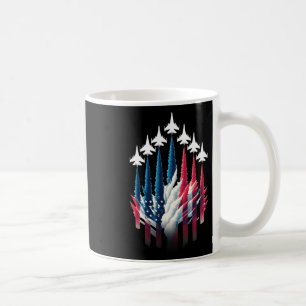 Mug Drapeau Patriotique Blanc Rouge Usa Bleu Fighter 4