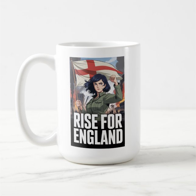 Mug Drapeau patriotique d'Amélie Royaume-Uni Angleterr (Gauche)