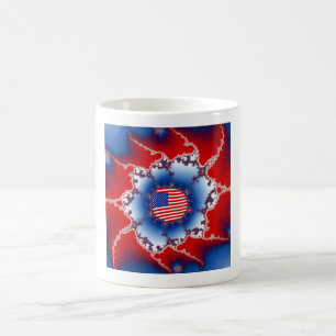 Mug Drapeau Patriotique Rouge Blanc & Bleu Américain F
