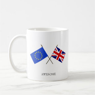 Mug Drapeau personnalisable de l'Europe & Drapeau du R