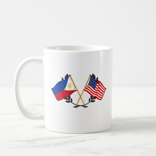 Mug Drapeau philippin américain Patrimoine philippin V (Gauche)