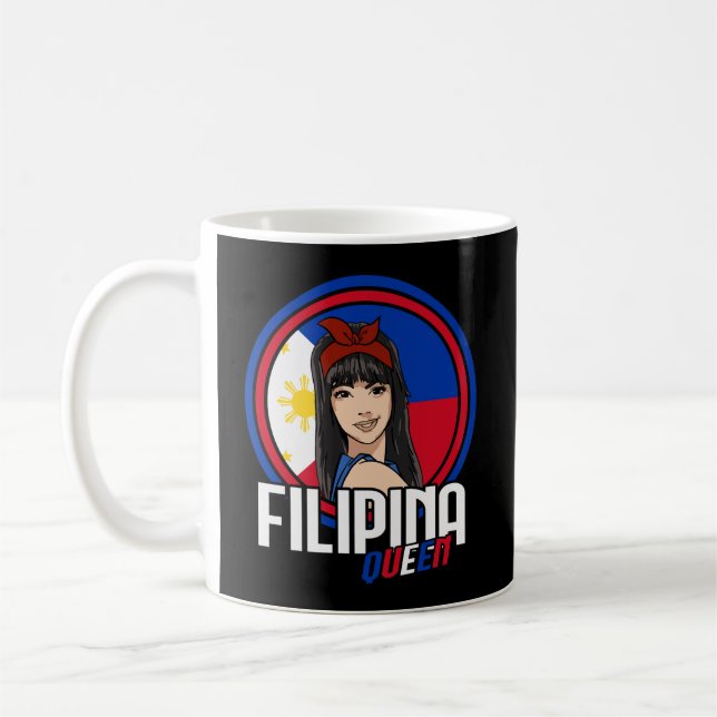 Mug Drapeau philippin philippin de la reine Philippine (Gauche)