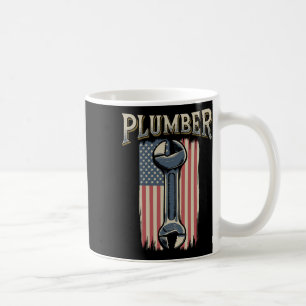 Mug Drapeau Plumber Usa 4 juillet Plumbing Patriotique