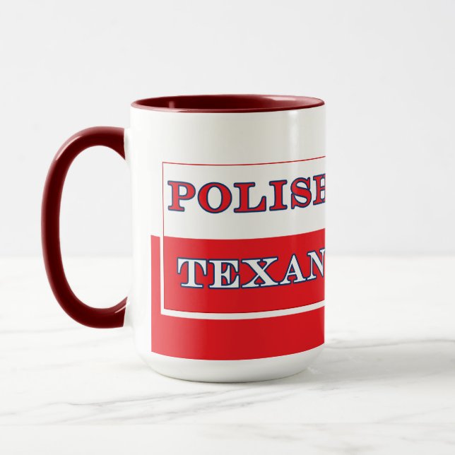 Mug Drapeau polonais de la Pologne texane (Gauche)