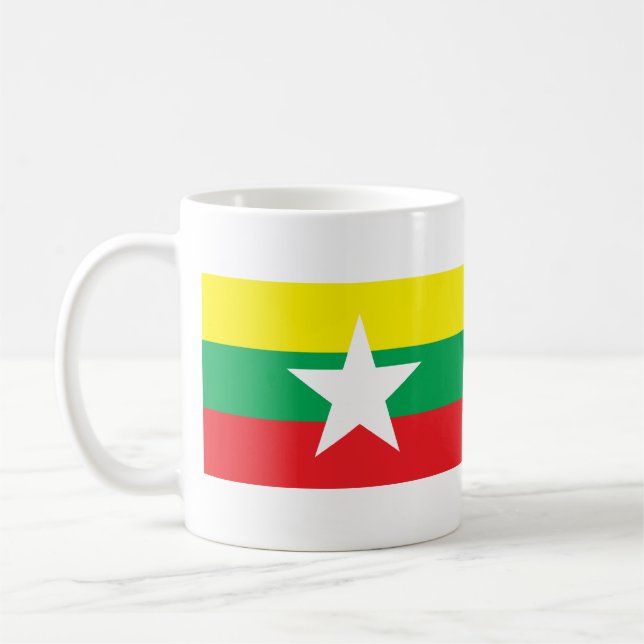 Mug Drapeau proposé 2007 de Myanmar (Gauche)