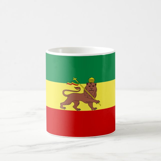 Mug Drapeau rastafarien (Rastafarianisme) (Rasta) (Centre)