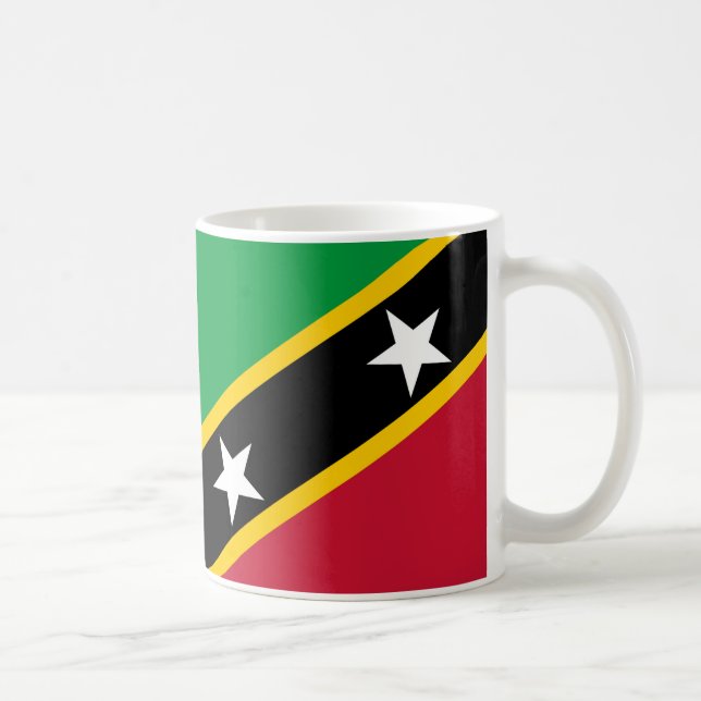 Mug Drapeau Saint Kitts Musique en céramique (Droite)