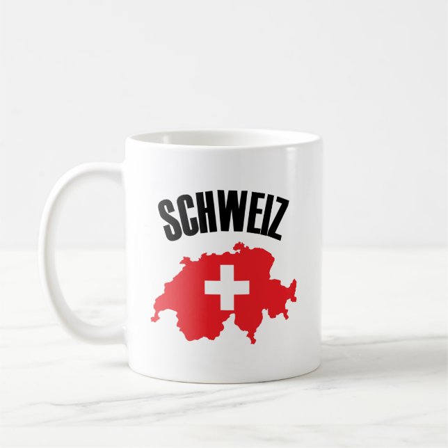 Mug Drapeau Schweiz Suisse (Gauche)