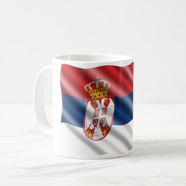 Mug Drapeau serbe (Devant gauche)