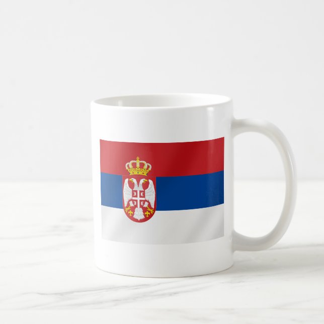 Mug Drapeau serbe de la Serbie - montrez pour Srbija (Droite)