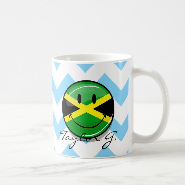 Mug Drapeau souriant jamaïcain (Droite)
