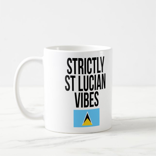 Mug Drapeau Strictement Sainte-Lucie Vibes Sainte-Luci (Gauche)