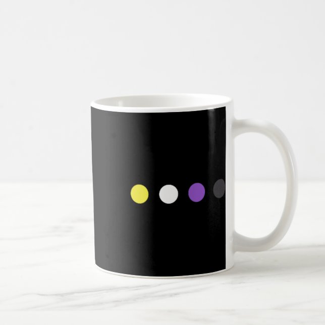 Mug Drapeau subtil non binaire Enby Fierté Trans LGBT  (Droite)