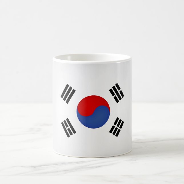 Mug Drapeau sud-coréen cool (Centre)