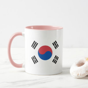 Mug Drapeau sud-coréen - Corée - Taegeukgi - 대 한 민 국 의