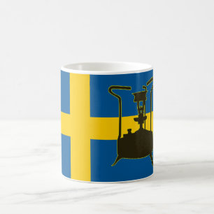 Mug Drapeau suédois et poêle à pression Paraffin